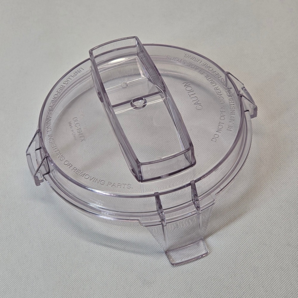 Cuisinart Food Processor Lid Clear Excellent DLC-194TX Replacement Part Lid Only